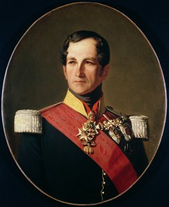 Szász-Cobourg-Gotha I. Lipót (1790-1865) portréja cuirassier egyenruhájában
